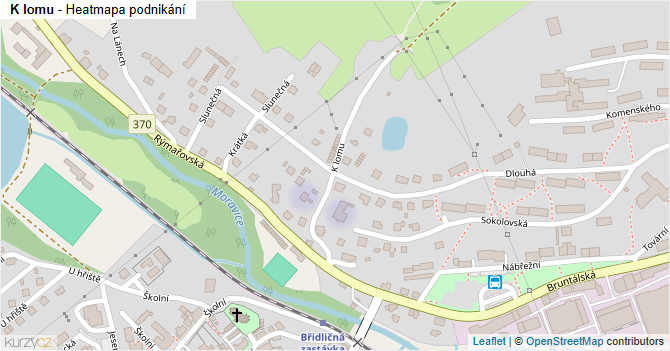 K lomu - mapa podnikání