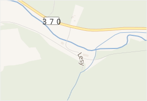 Lesy v obci Břidličná - mapa ulice