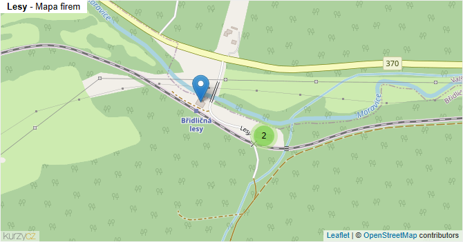 Lesy - mapa firem