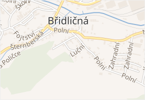 Luční v obci Břidličná - mapa ulice