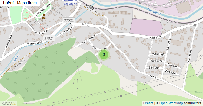Luční - mapa firem