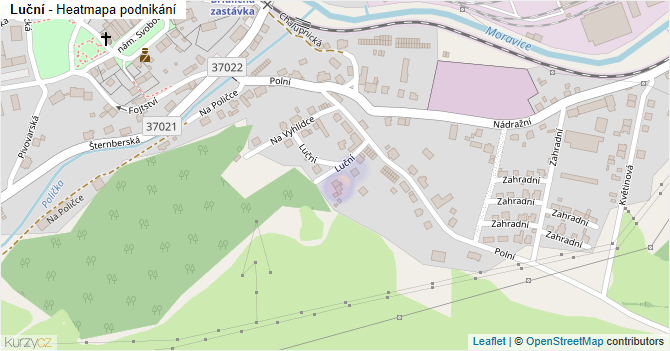 Luční - mapa podnikání