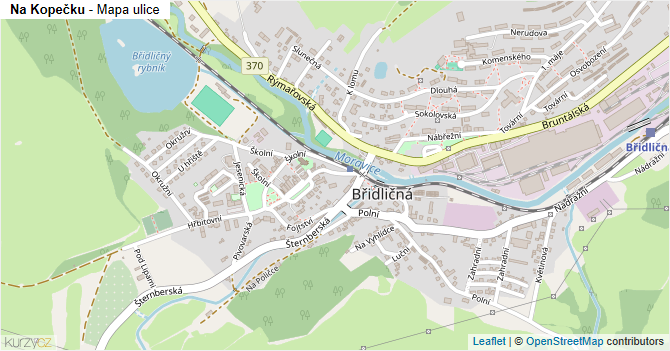 Na Kopečku - mapa ulice