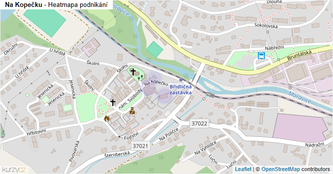 Na Kopečku - mapa podnikání