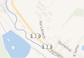 Na Lánech v obci Břidličná - mapa ulice