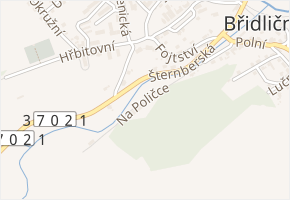 Na Poličce v obci Břidličná - mapa ulice