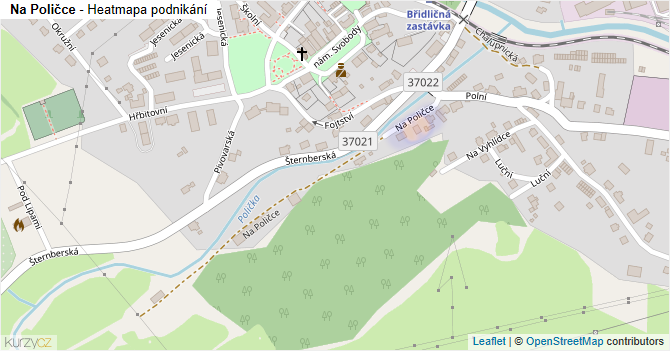 Na Poličce - mapa podnikání
