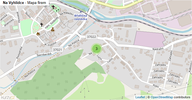 Na Vyhlídce - mapa firem