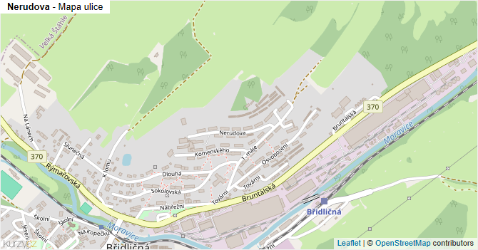 Nerudova - mapa ulice