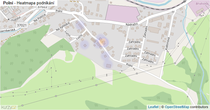Polní - mapa podnikání