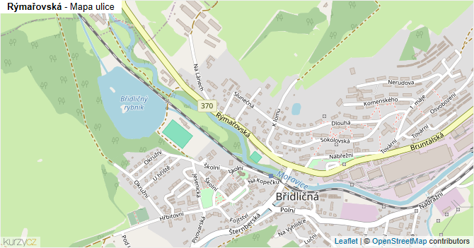 Rýmařovská - mapa ulice