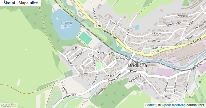 Školní - mapa ulice