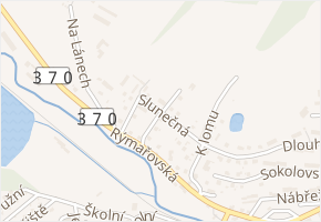 Slunečná v obci Břidličná - mapa ulice
