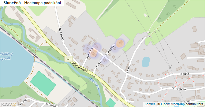 Slunečná - mapa podnikání