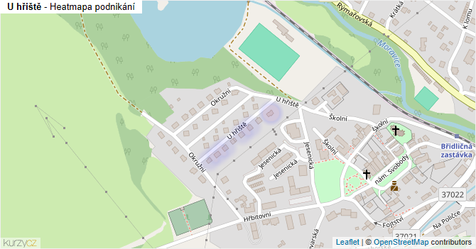 U hřiště - mapa podnikání
