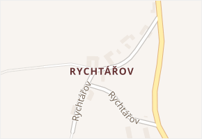 Rychtářov v obci Brloh - mapa části obce