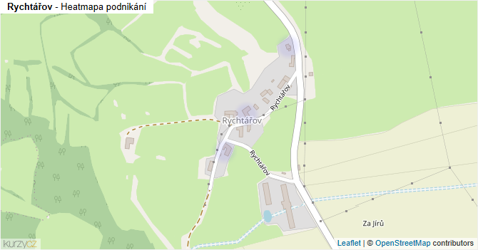 Rychtářov - mapa podnikání
