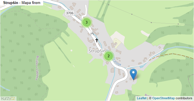Strupšín - mapa firem