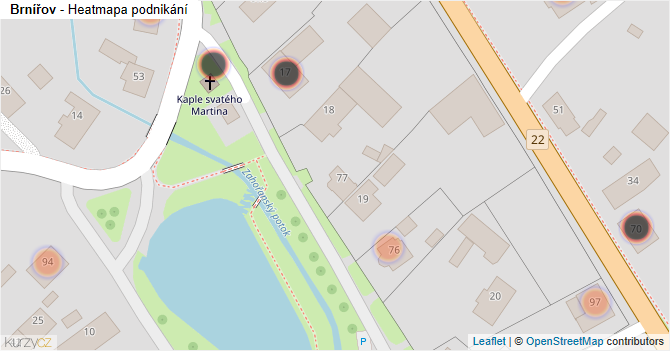 Brnířov - mapa podnikání