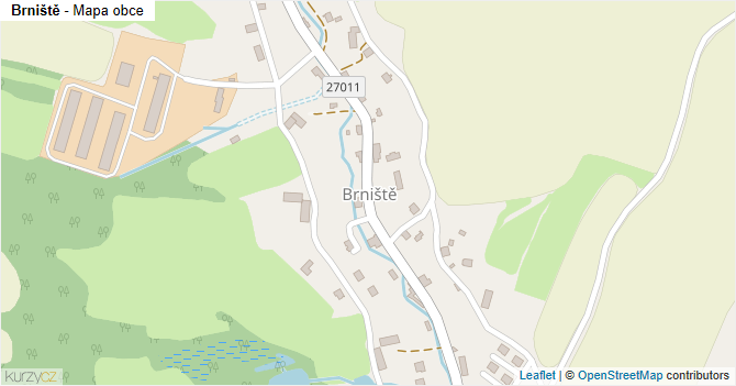 Brniště - mapa obce