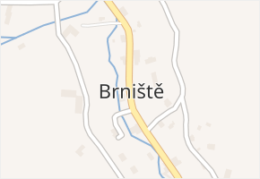 Brniště v obci Brniště - mapa části obce