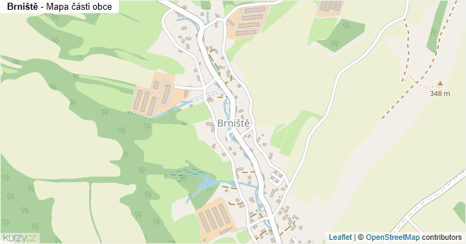 Brniště - mapa části obce