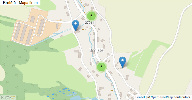 Brniště - mapa firem
