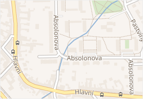 Absolonova v obci Brno - mapa ulice