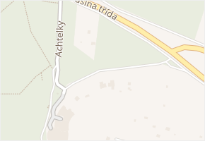 Achtelky v obci Brno - mapa ulice