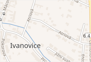 Atriová v obci Brno - mapa ulice