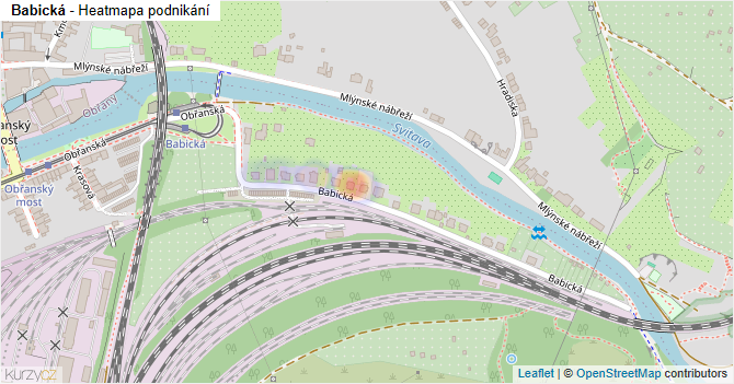 Babická - mapa podnikání
