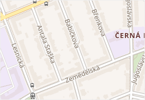 Babičkova v obci Brno - mapa ulice
