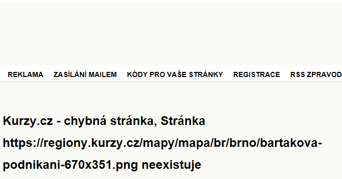 Bartákova - mapa podnikání
