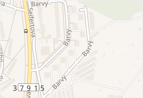 Barvy v obci Brno - mapa ulice