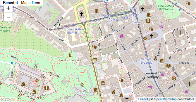 Besední - mapa firem