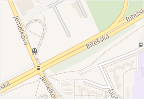 Bítešská v obci Brno - mapa ulice