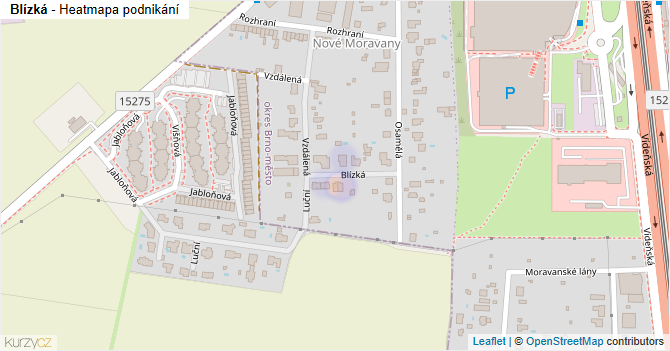 Blízká - mapa podnikání