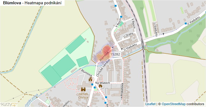 Blümlova - mapa podnikání