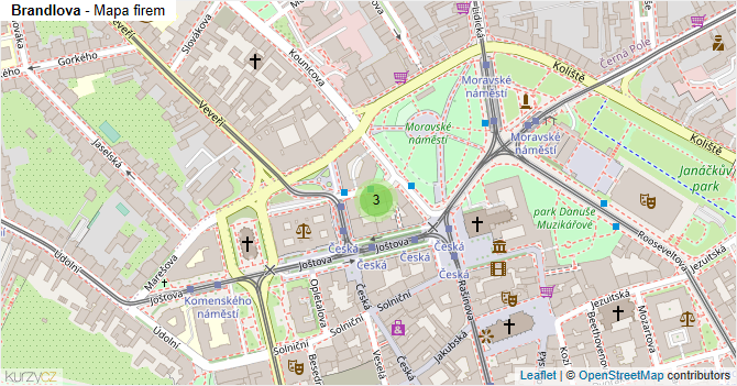 Brandlova - mapa firem