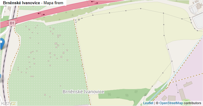 Brněnské Ivanovice - mapa firem