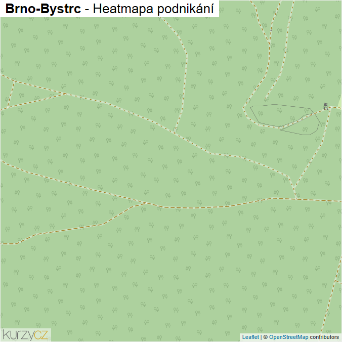 Mapa Brno-Bystrc - Firmy v městské části.