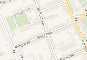 Bulharská v obci Brno - mapa ulice