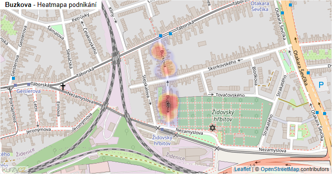 Buzkova - mapa podnikání