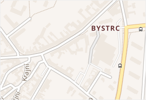 Bystrc v obci Brno - mapa části obce