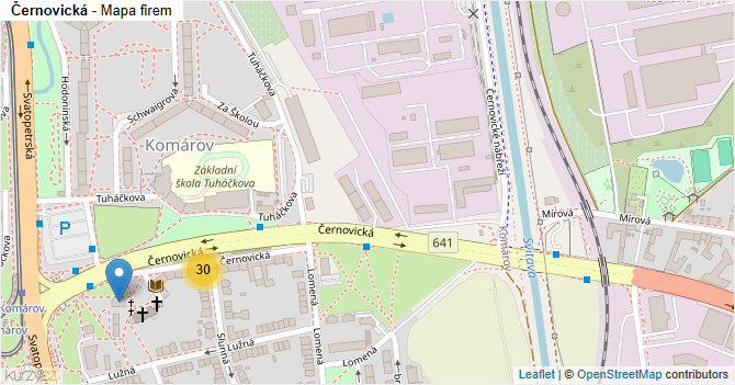 Černovická - mapa firem