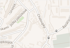 Chaloupky v obci Brno - mapa ulice