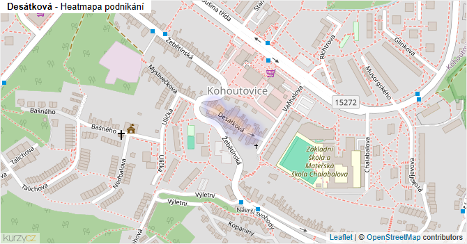 Desátková - mapa podnikání