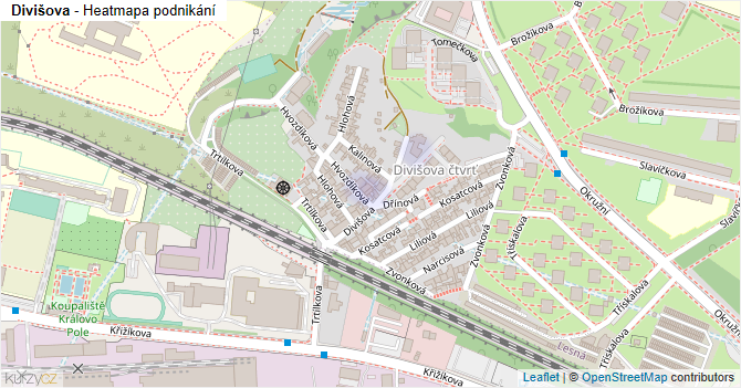 Divišova - mapa podnikání