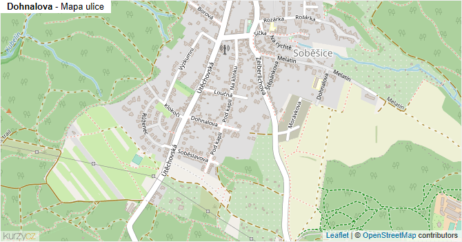 Dohnalova - mapa ulice