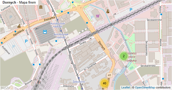 Dornych - mapa firem